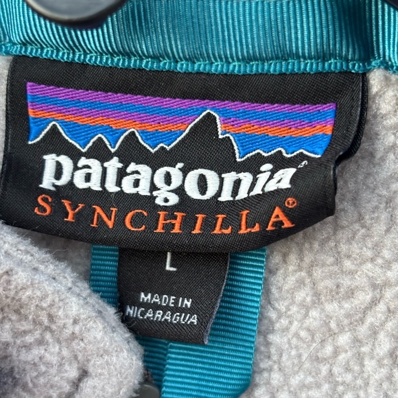 Patagonia Fleece Jacket - Gray, Pink, Blue - Picture 5 of 5